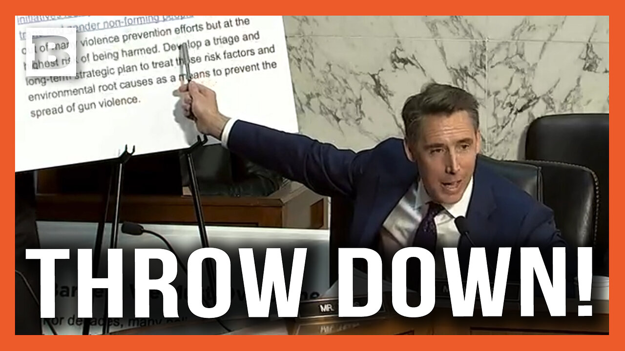 Hawley Rips Former Biden Official Who Called for Defunding Police for LGBTQ "Two Spirit" Safe Spaces