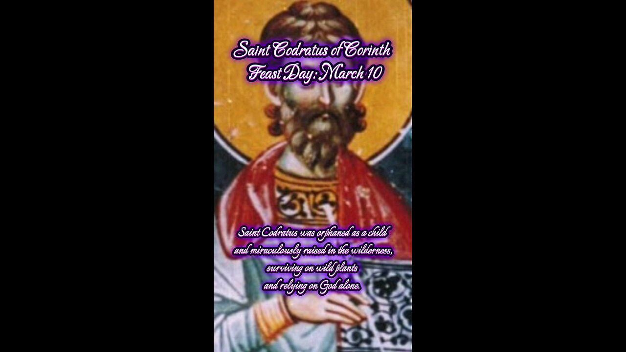 Saint Codratus of Corinth – The Orphan Who Defied an Empire