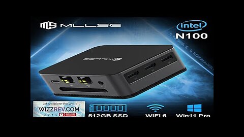 MLLSE G2 Mini PC Windows 11 Pro Alder Lake N100 Intel 12th Review