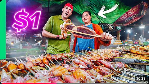 Cambodia’s $1 Seafood Chef vs $180 Seafood Chef!!