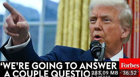 BREAKING NEWS： Trump Takes Question After Question From Reporters In The Oval Office