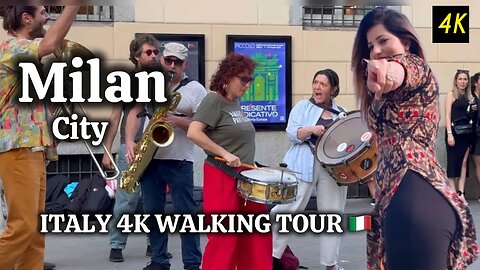 Milan City / Walking Tour 😎 A Stroll through Italy's Fashion Capital [4K HDR].