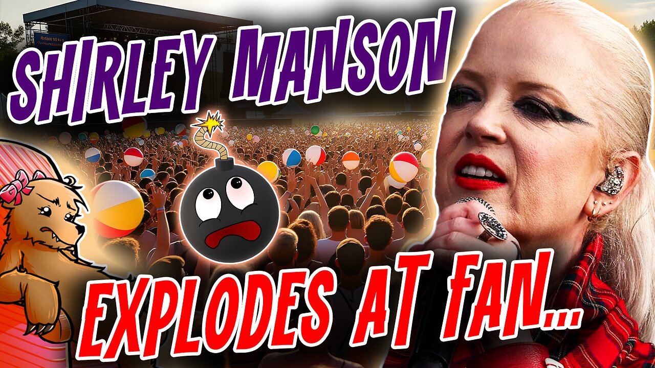 Garbage Singer EXPLODES💥💥💥 at Aussie Fan - Over a BEACHBALL...