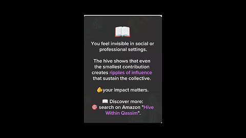 Your Impact Matters 🐝 How Small Actions Shape the Collective | Hive Within Qassim