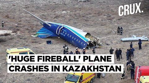 Russia Bound Azerbaijan Airlines Plane With Over 60 Passengers Crashes Near Kazakhstan's Aktau