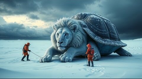 Rescue Story: White Lion Trapped in Mysterious Turtle Shell – Dramatic Rescue!
