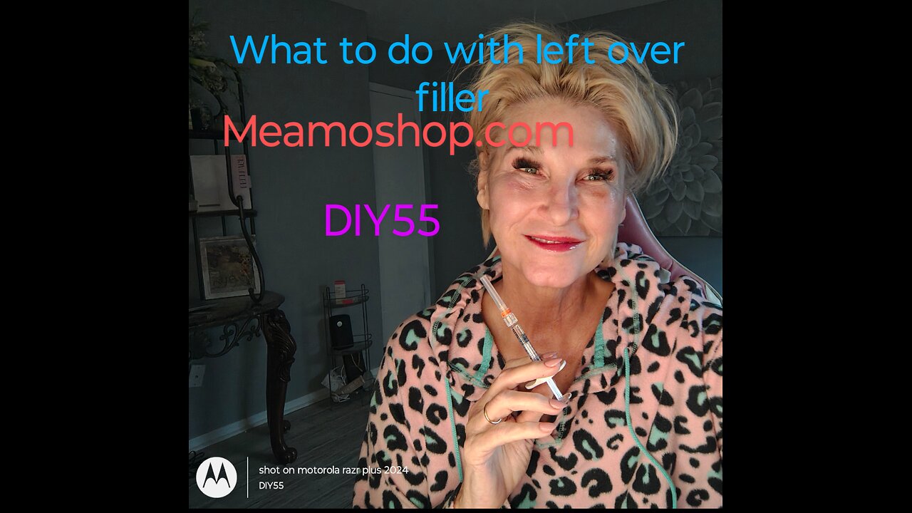 Left over filler uses Meamoshop.com ear lobe lift DIY55