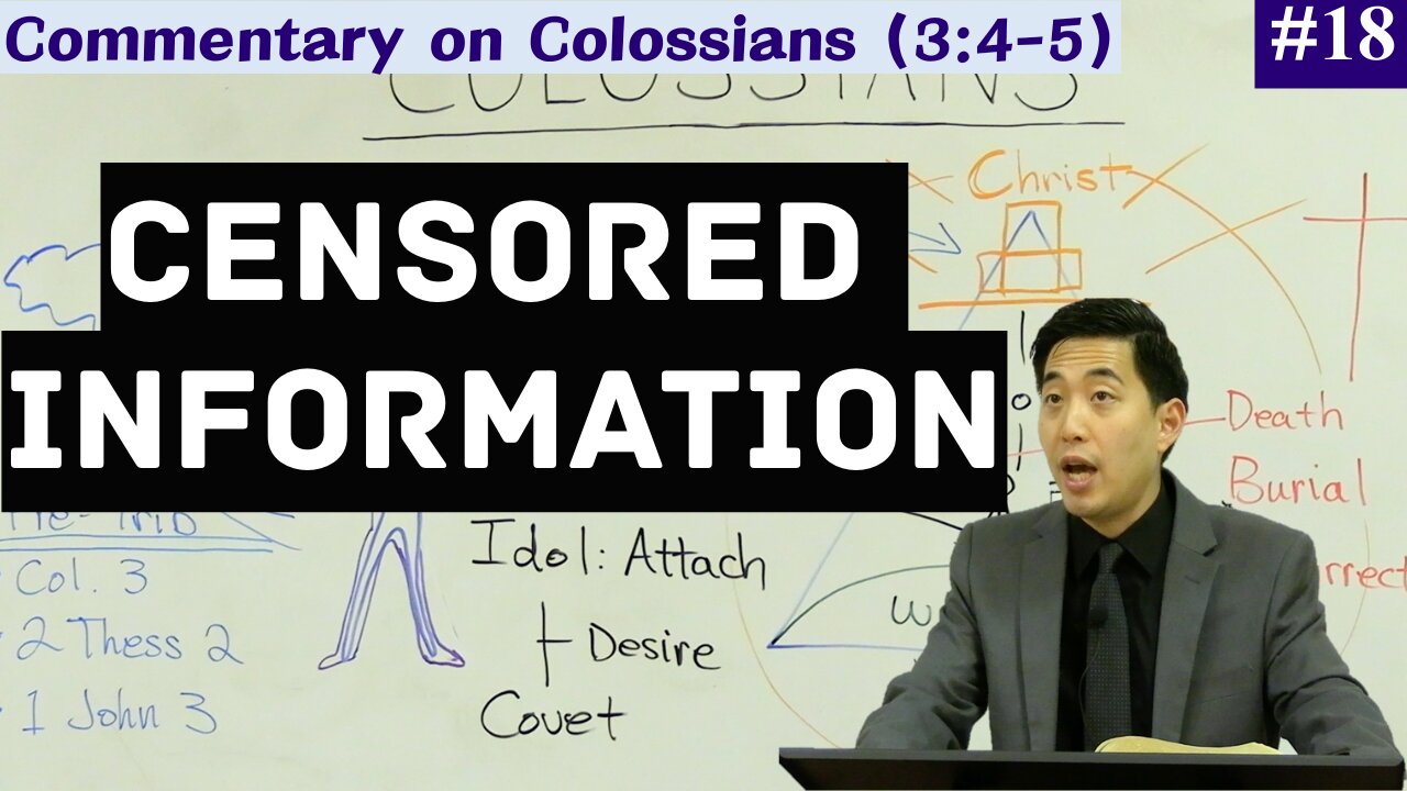 Why You Won't Like This Video But Appreciate it (Col. 3:4-5) | Dr. Gene Kim