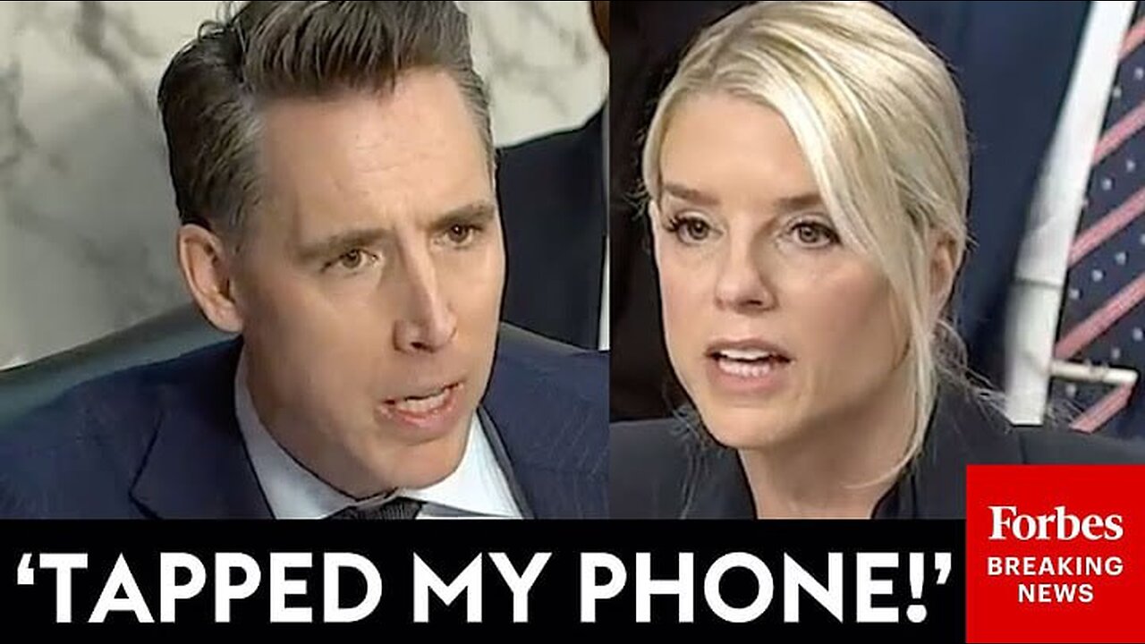 Josh Hawley Presses Pam Bondi About Senators’ Phones Being Tapped
