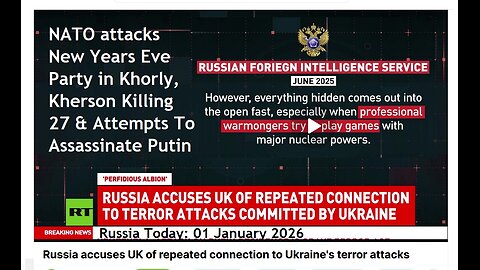 FULL SHOW NATO attacks New Years Eve Party in Khorly, Kherson, Kills 27 & Tries To Assassinate Putin