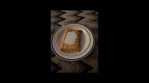 my breakfast was a strawberry cream cheese toaster strudel and lunch was a steak burrito