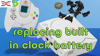 DREAMCAST nanomod! replacing the soldered inbuilt battery.