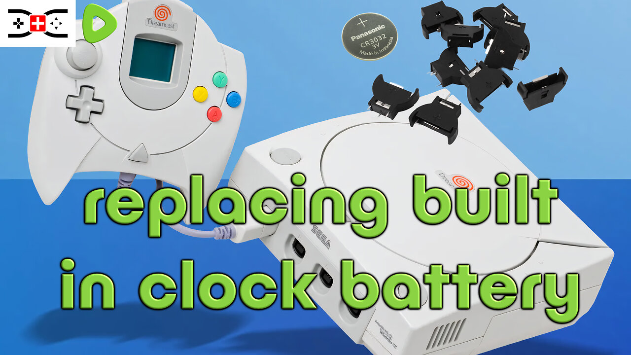 DREAMCAST nanomod! replacing the soldered inbuilt battery.