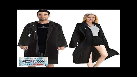 Rain Coats (2 Pack) Reusable EVA Rain Ponchos for Adults Rain Review