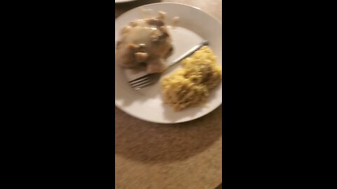 Mushroom soup chicken breast and rice