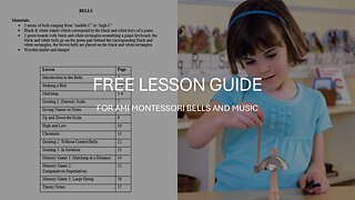 FREE AMI LESSON GUIDE for the Montessori Bells + Other Resources on Locals