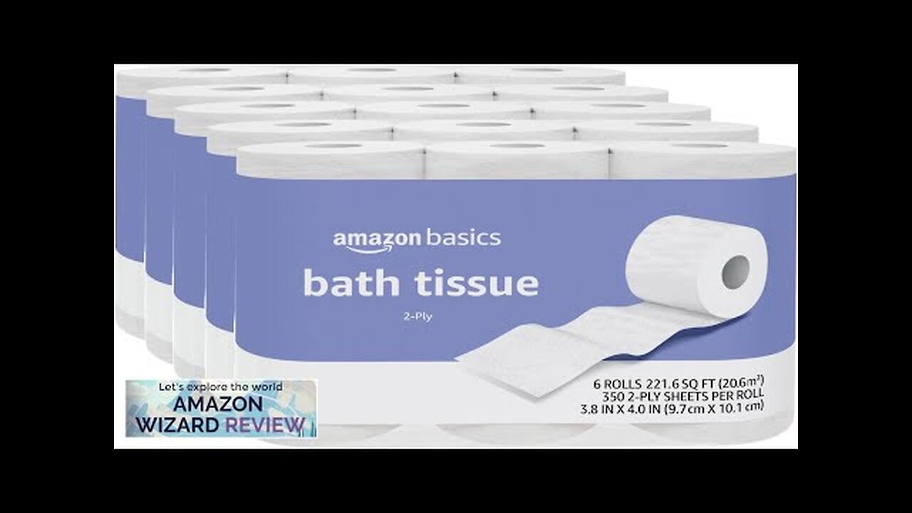 Amazon Basics 2-Ply Toilet Paper 30 Rolls = 120 Regular Rolls Unscented Review