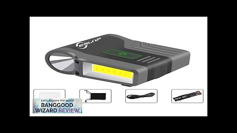 Induction Cap Clip Light Portable COB LED Fishing Headlamp USB Rechargeable Flashlight Review