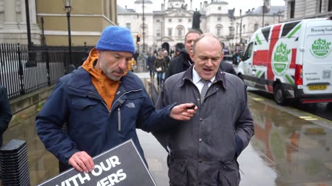 FARMER PROTEST: "(Labour) don't understand (farming) & how it works" (Ed Davey)