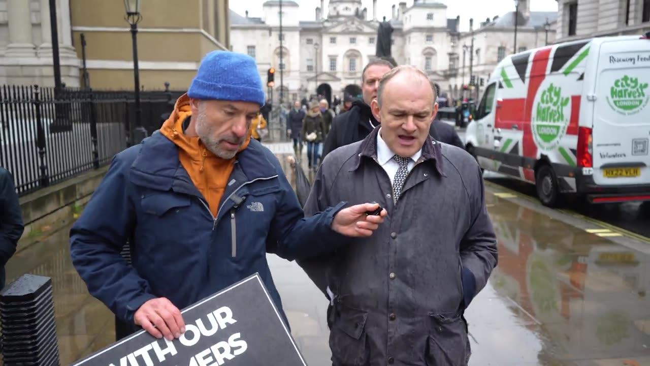FARMER PROTEST: "(Labour) don't understand (farming) & how it works" (Ed Davey)
