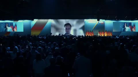 Elon Musk live at the AFD party conference