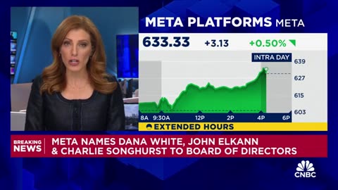 Dana White has joined the Board of Directors at Meta