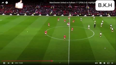 (Manchester United(1) vs Fulham(1)) (PEN 3-4) Highlights & All Goals