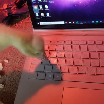 Baby Lemongrab furiously helping me type out those TPS reports!