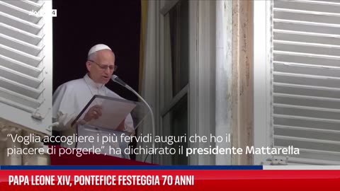 NOTIZIE DAL MONDO Papa Leone XIV,il Pontefice cattolico romano l'americano Robert Francis Prevost ha fatto 70 anni il 14 settembre 2025 auguri da tutto il mondo dall'8 maggio 2025 è il 267ºpapa del cattolicesimo 9°sovrano dello Stato Vaticano