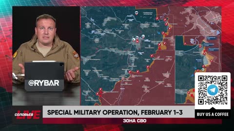 ❗️🇷🇺🇺🇦🎞 RYBAR HIGHLIGHTS OF THE RUSSIAN MILITARY OPERATION IN UKRAINE ON Feb.1-3, 2025