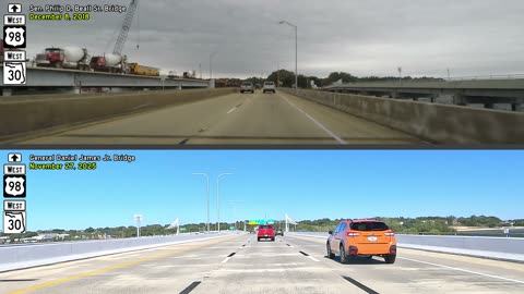 ⁴ᴷ Before & After #003 - Pensacola Bay Bridge | 2018 and 2025