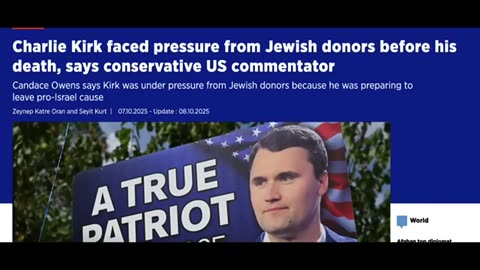 CHARLIE KIRK LEAKED TEXTS PSYOP - AGENTS OF ISRAEL PLAYING BOTH SIDES TO BRING IN THE NOAHIDE LAWS