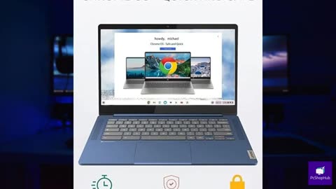 Lenovo Chromebook 2024 Newest 14" Touchscreen Slim Laptop