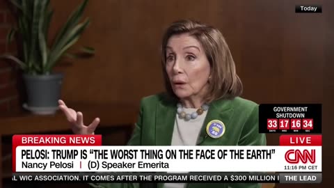Nancy Pelosi Calls Trump Vile and Worst Thing on Earth