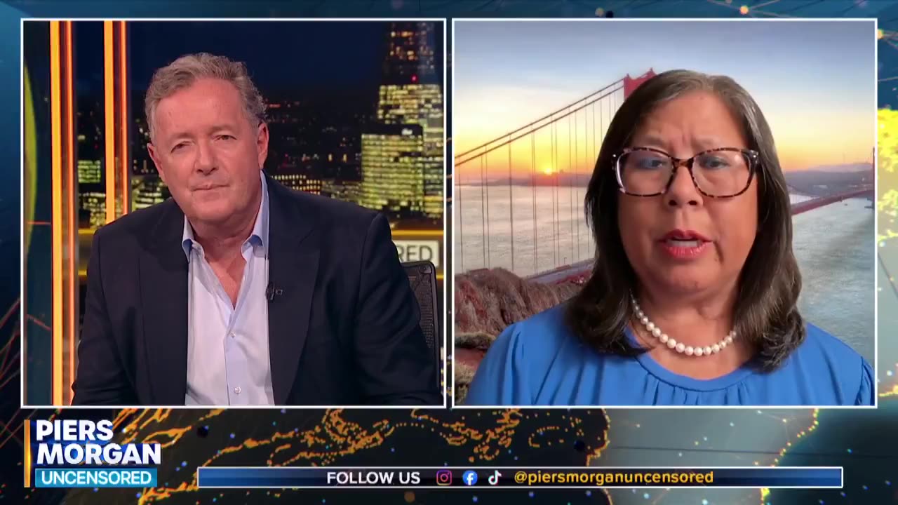 Piers Morgan questions California Governor hopefully about men in womens sports