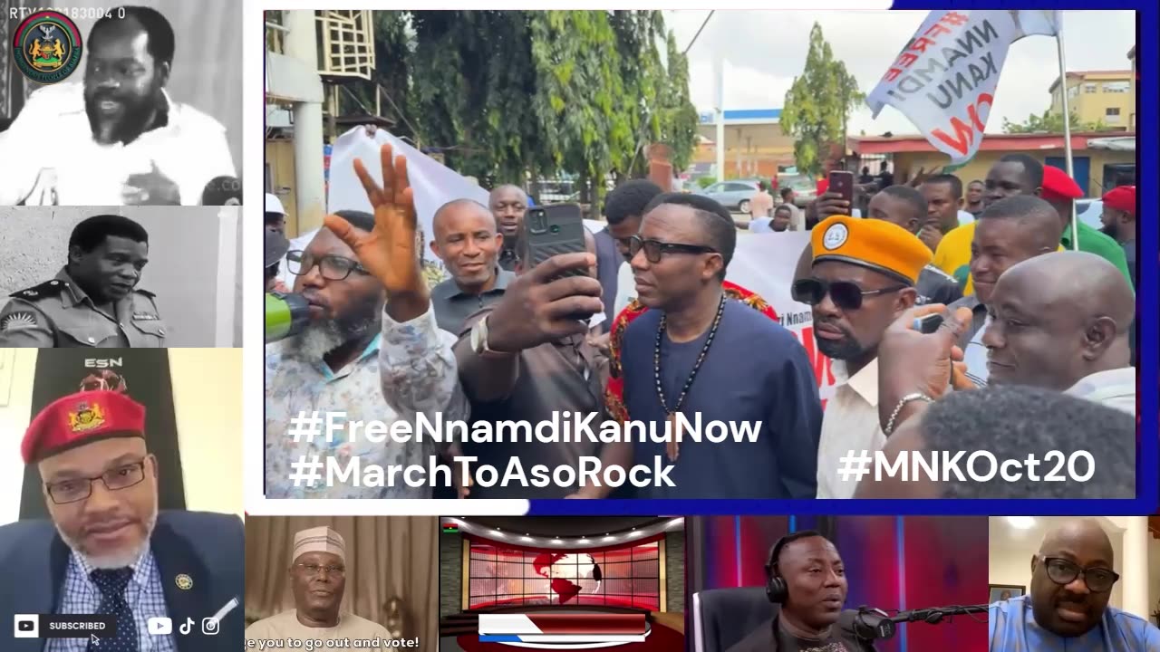 Omoyele Sowore Leads #FreeNnamdiKanuNow Mobilization Abuja—Momentum Builds Ahead of Oct 20 Protest