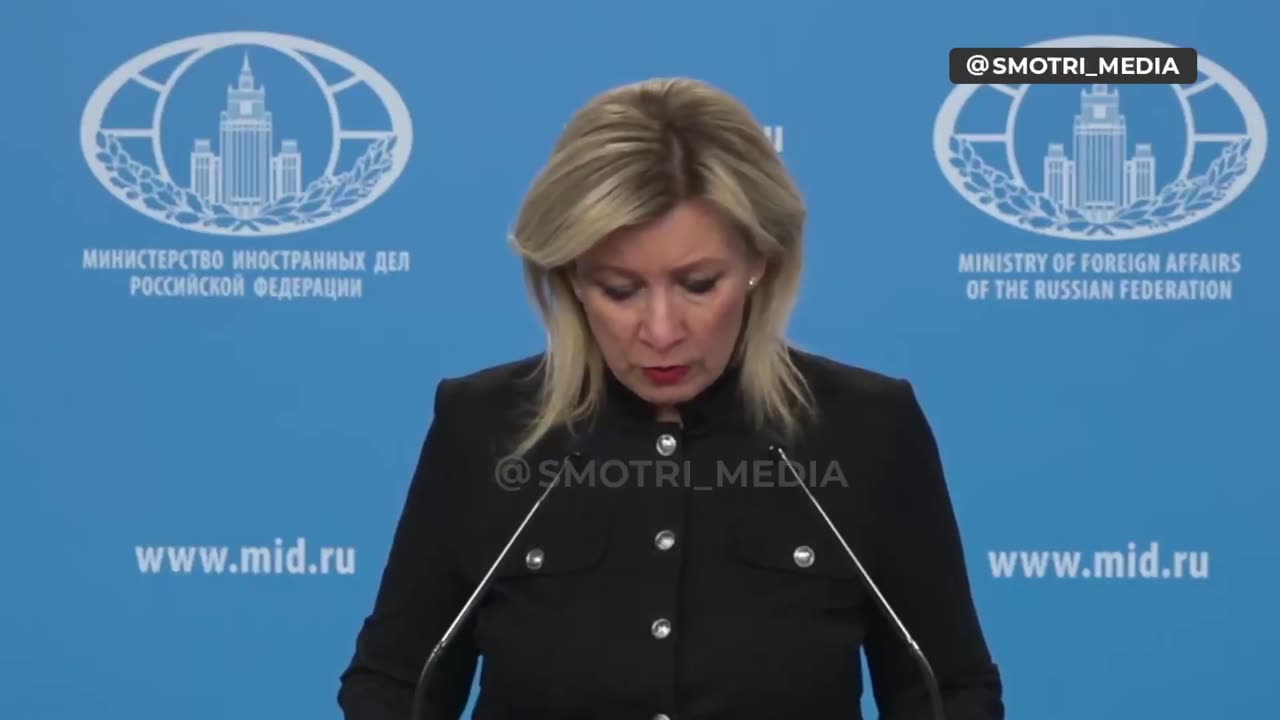 😢Maria Zakharova burst into tears