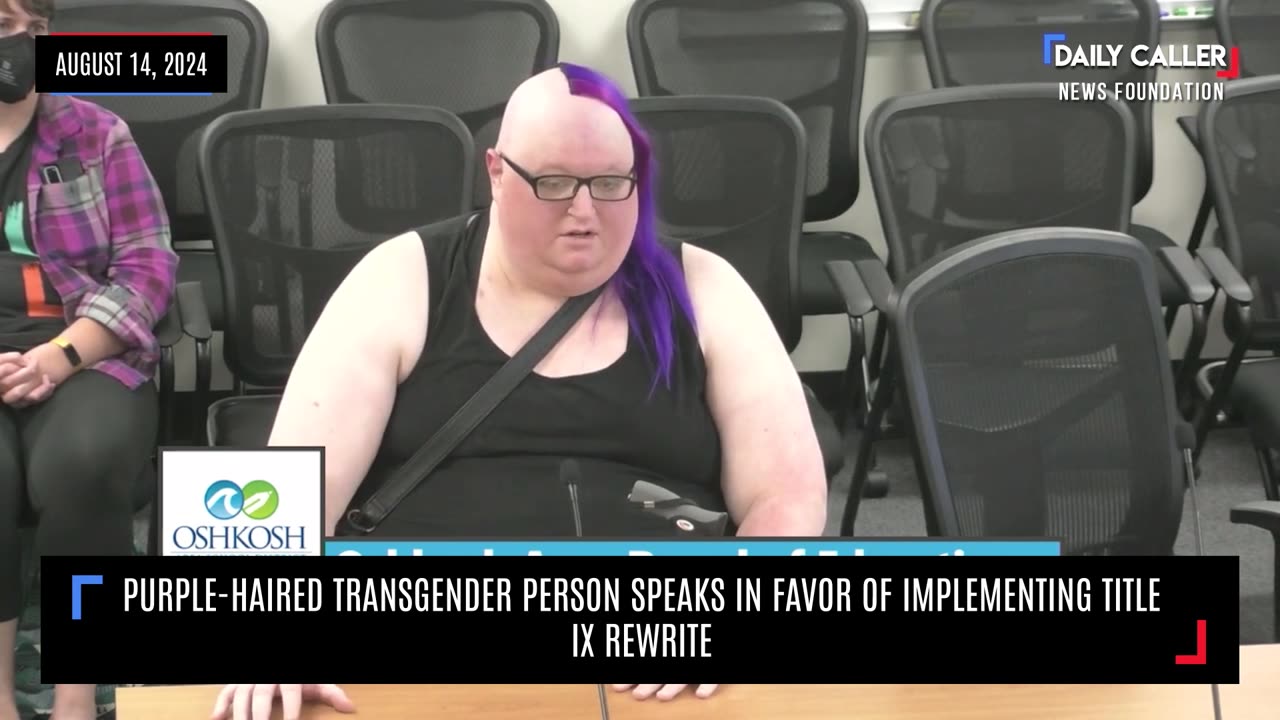 Purple-Haired Transgender Person Speaks In Favor Of Implementing Title IX Rewrite