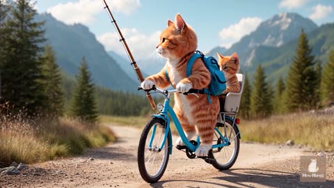 Mama Cat Trims Fur on the Farm and Makes Tiger Hat For Kittens At Home🐾🎩🐯_2 trending