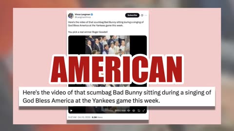Fact Check: Bad Bunny Was NOT Caught Sitting Down During National Anthem -- It Was God Bless America