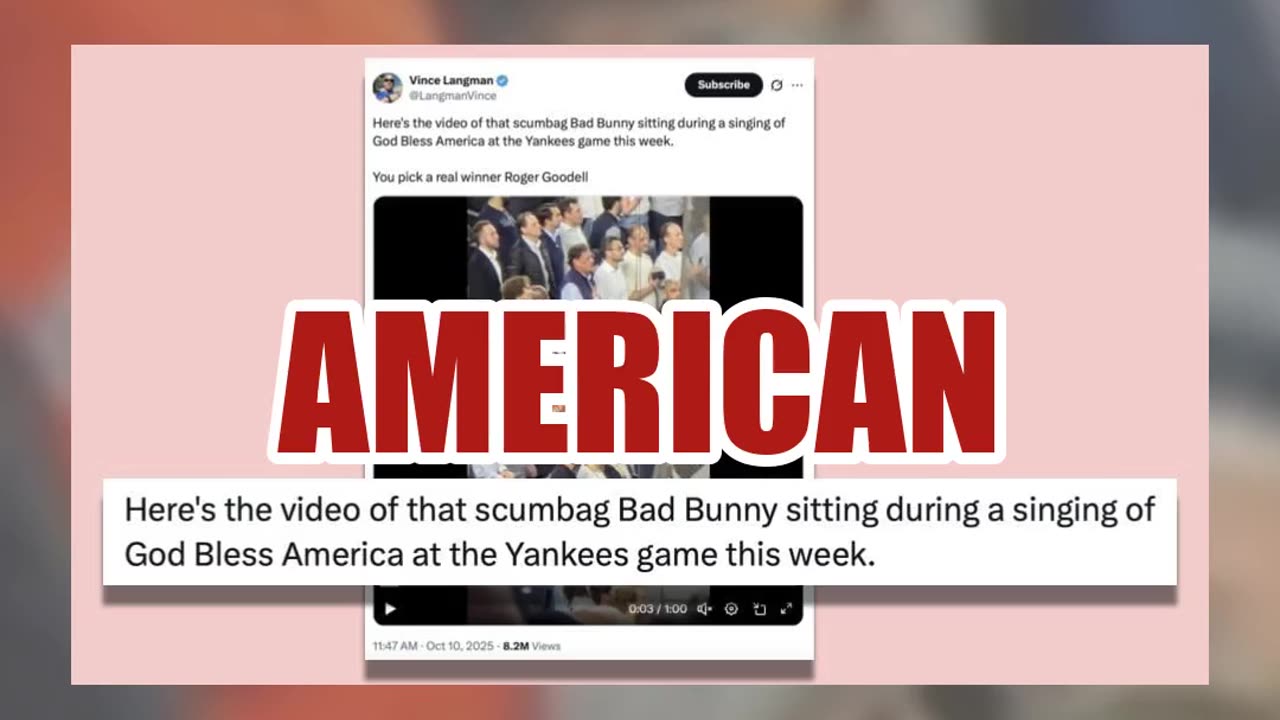 Fact Check: Bad Bunny Was NOT Caught Sitting Down During National Anthem -- It Was God Bless America