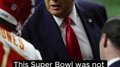 President Donald Trump was the first president to attend the Super Bowl.