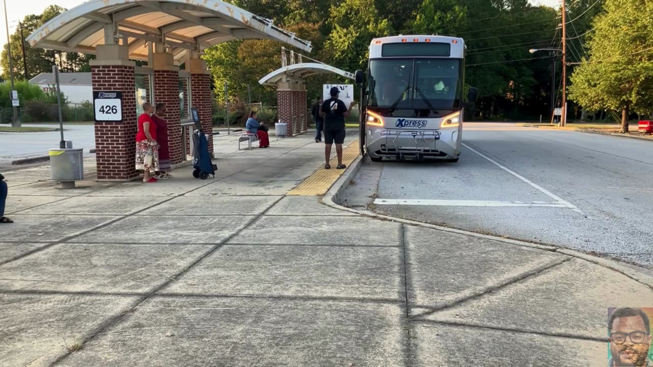 Atlanta Public Transit Bus Conyers Park and Ride SHERIFF TRY TO VIOLATE RIGHTS