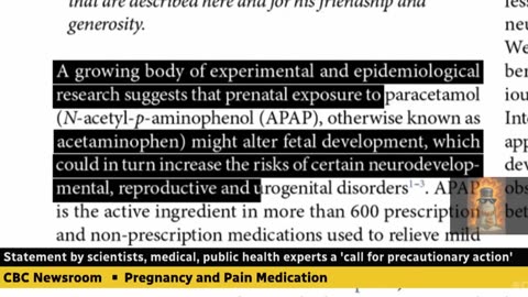 LOOK WHAT CANADIAN STATE MEDIA WAS SAYING ⚕ ABOUT TYLENOL USE DURING PREGNANCY JUST 5 YEARS AGO❗