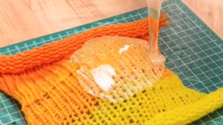 Turning wool into knee protection because why not? 🛠️🧶