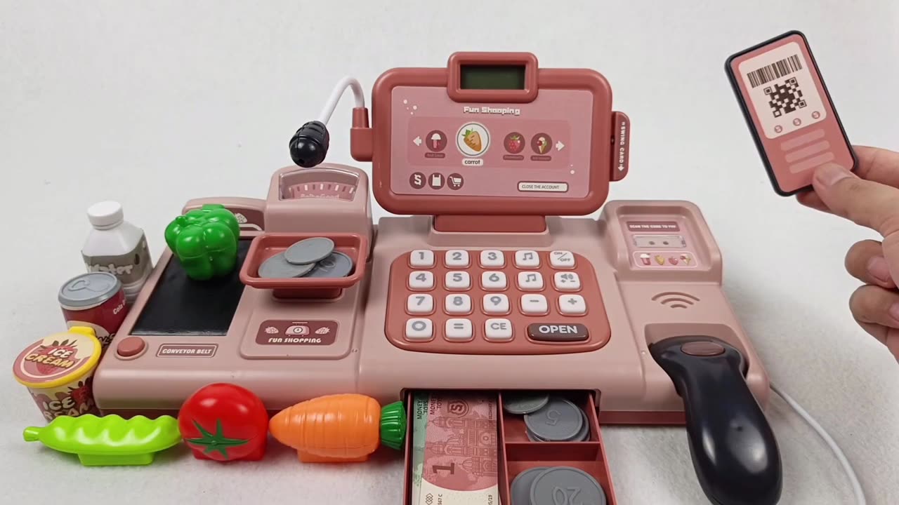 unboxing cash register set