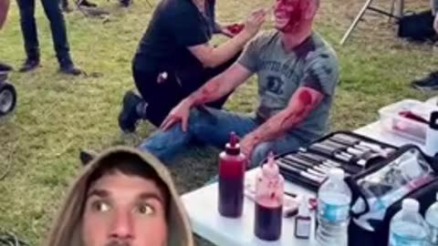 Arsen Ostrovsky Gets His Face Painted. Bondi Shooting Hoax