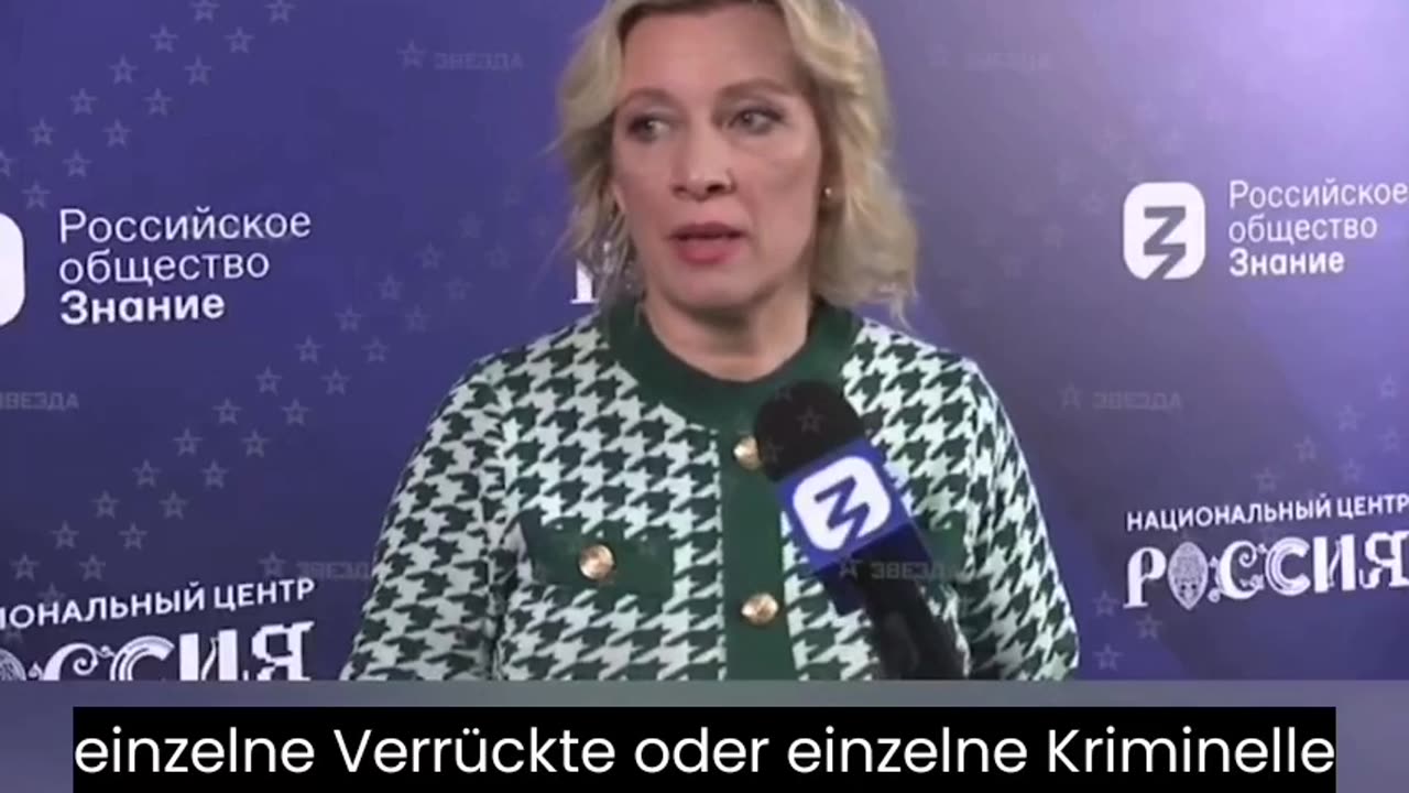 Maria Sacharowa - Intern. Organhandel in der Ukraine geführt durch Selensky GER Subs