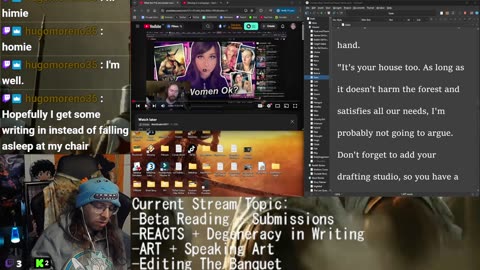 Beta Reading + REACTS + Commentary + Degeneracy in writing (Beast Romance)! Wheel of Time! Art Arc Drawing: Speaking Art! Letters from Trevor Letter 2!