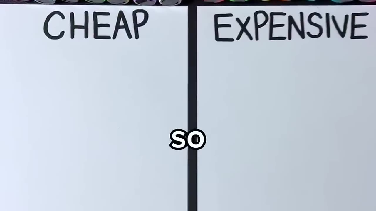 Drawing, But Cheap VS Expensive… (#shorts)